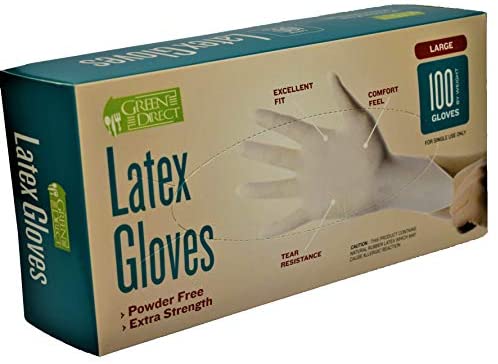 green direct latex gloves