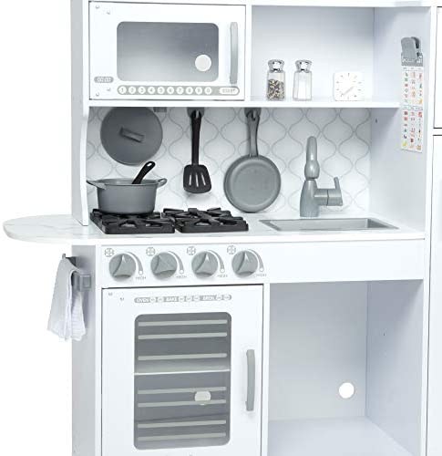 cloud white chef's kitchen play set