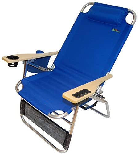 copa big papa 4 position folding aluminum beach lounge chair