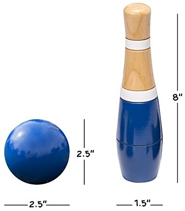 hey play wooden lawn bowling set