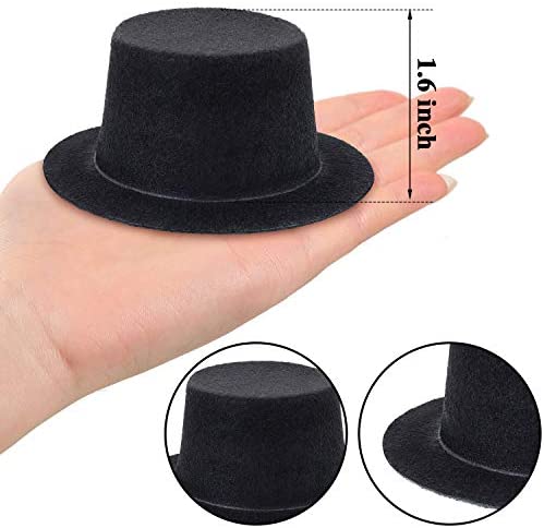 mini felt top hats for crafts