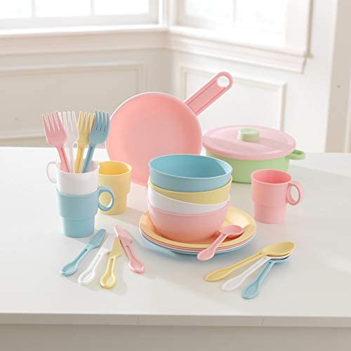 kidkraft pastel cookware set