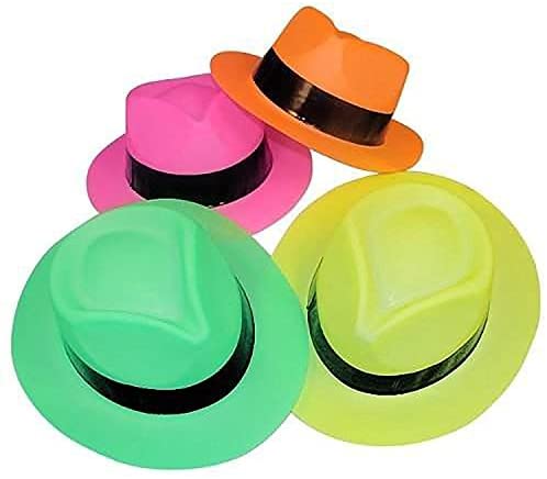 neon gangster hats