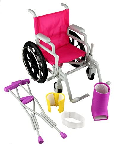 barbie crutches and cast