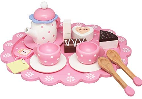 pink play tea set