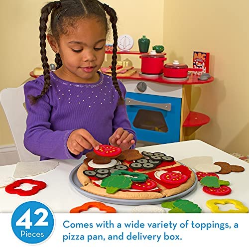 melissa and doug felt food pizza set