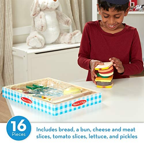 melissa and doug wooden sandwich making set