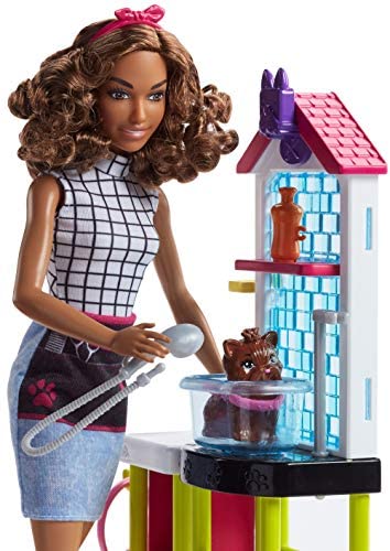 barbie dog grooming set