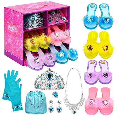 princess tiara and shoes