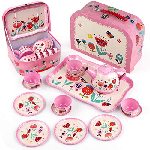 childrens tea set in case