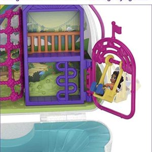 polly pocket rainbow dream cloud purse doll set