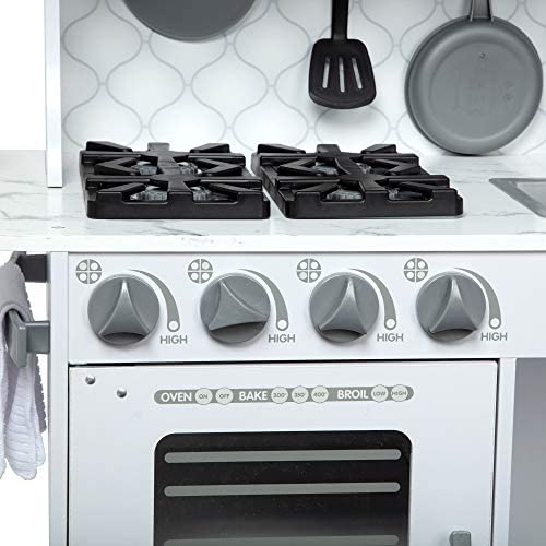 cloud white chef's kitchen play set