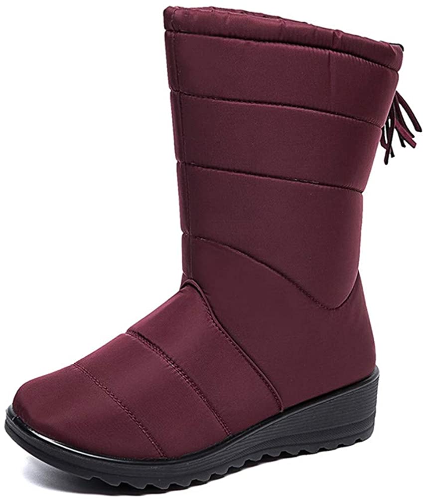 ladies mid calf walking boots