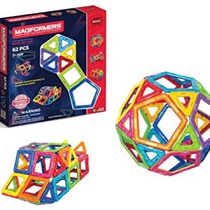 multi coloured magnetic building set