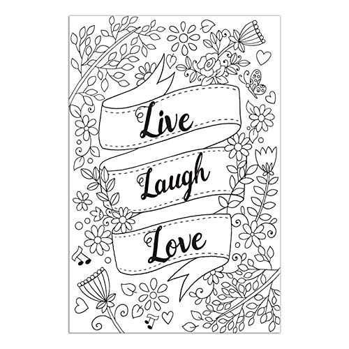 Live Laugh Love Coloring Pages