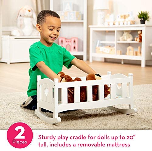 melissa and doug wooden play cradle