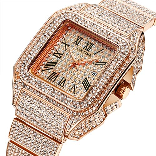 diamond square watch