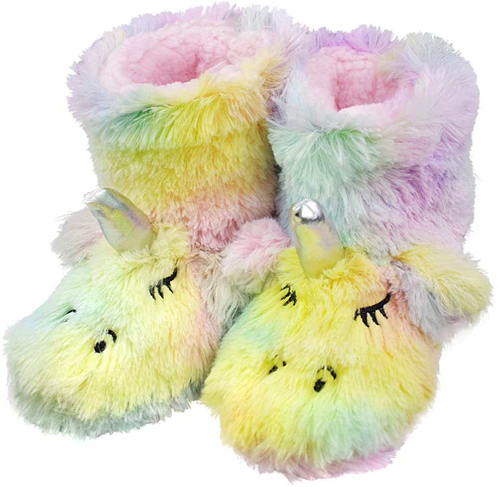 unicorn bootie slippers