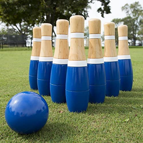 hey play wooden lawn bowling set