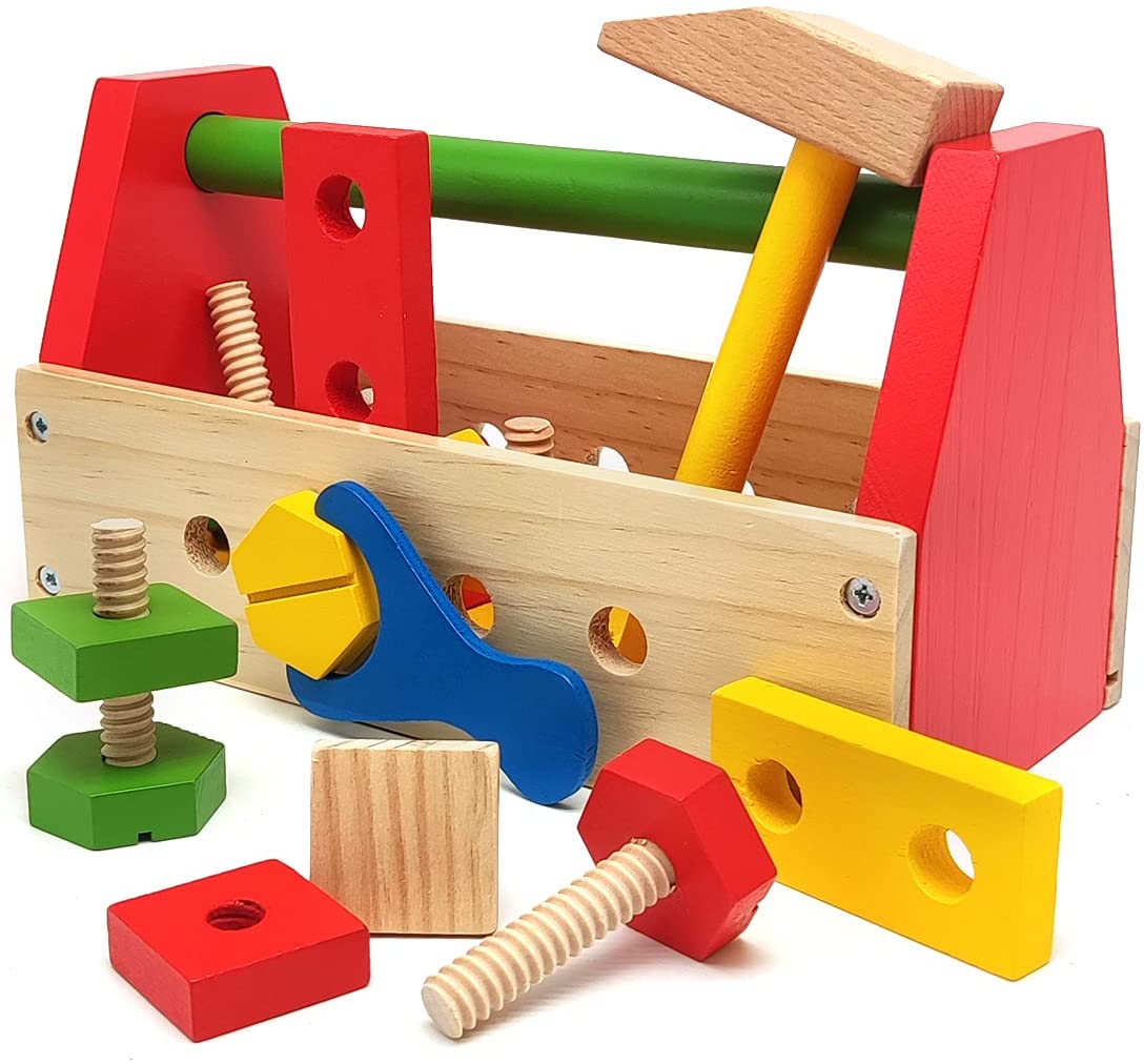 childrens wooden tool box