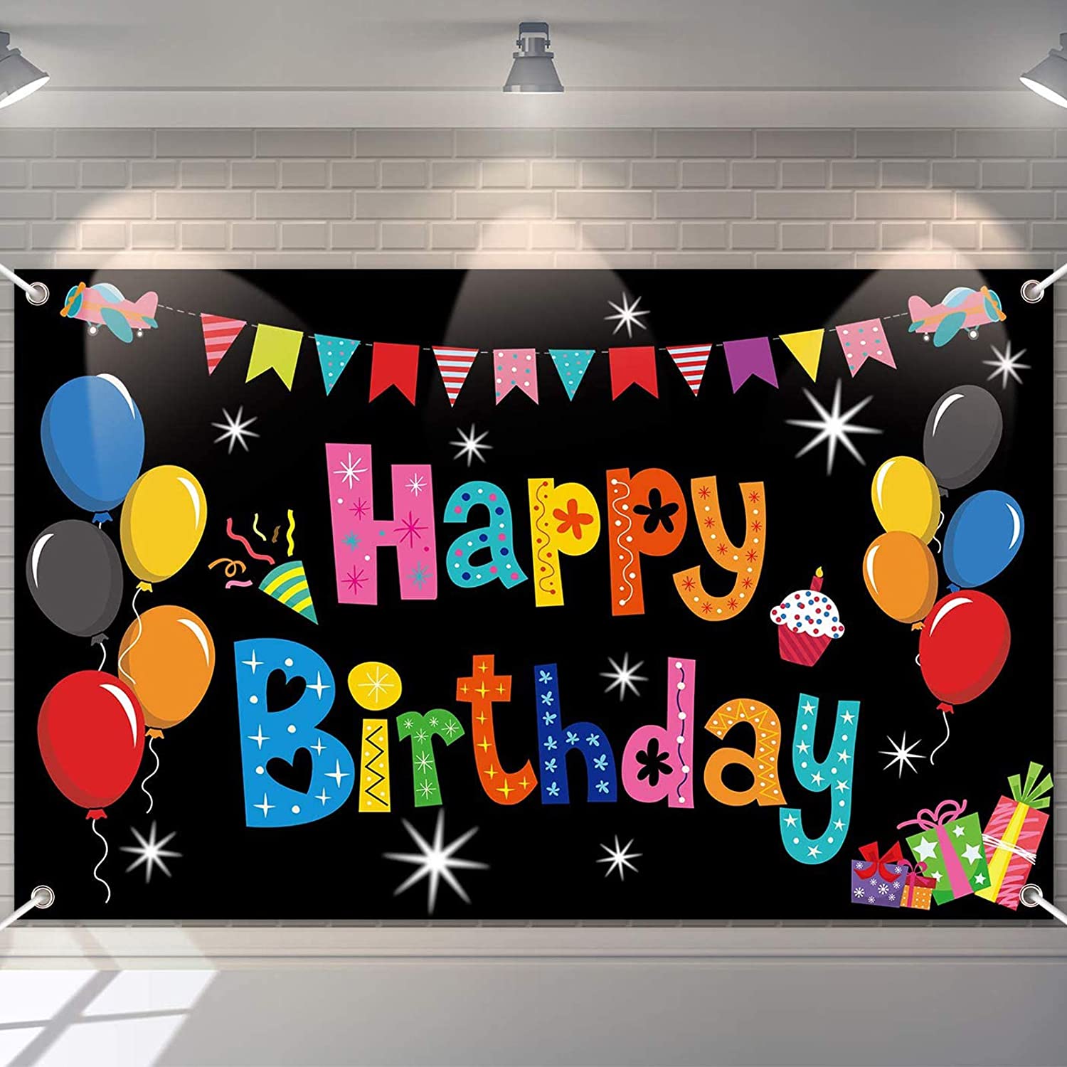 Happy Birthday Banner With Photo Colorful Happy Birthday Party Decorations Rainbow Birthday Banner Backdrop  Large Happy Birthday Yard Sign Backgroud Its My Birthday Party Indoor  Outdoor Decorations Supplies – Homefurniturelife Online Store