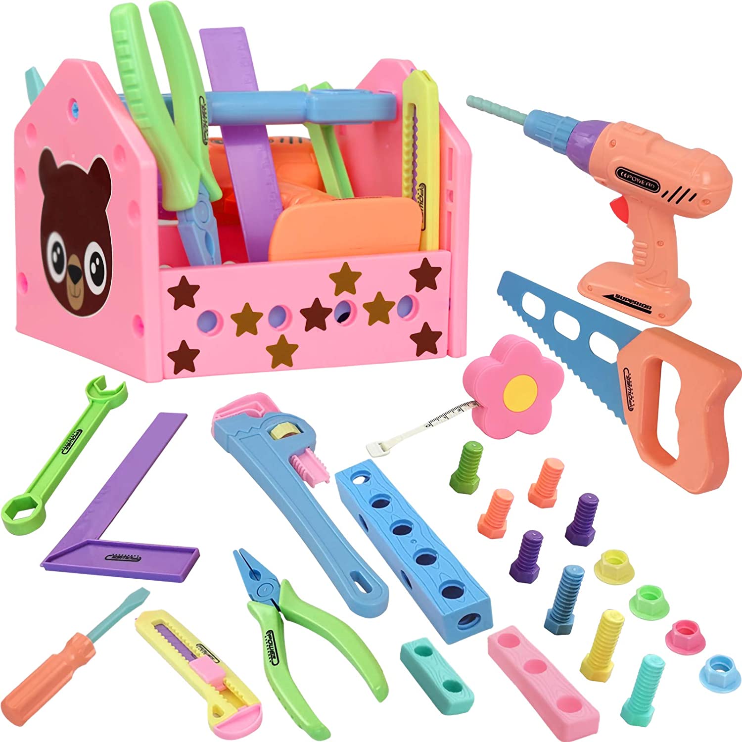 pink tool kit toy