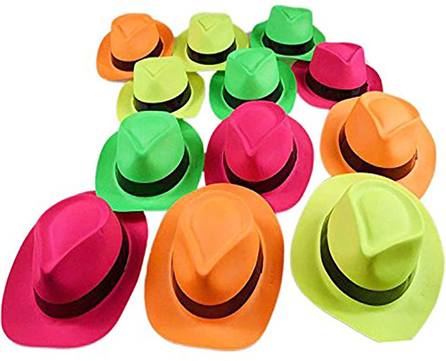 neon gangster hats