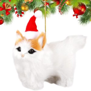 cat christmas tree plush