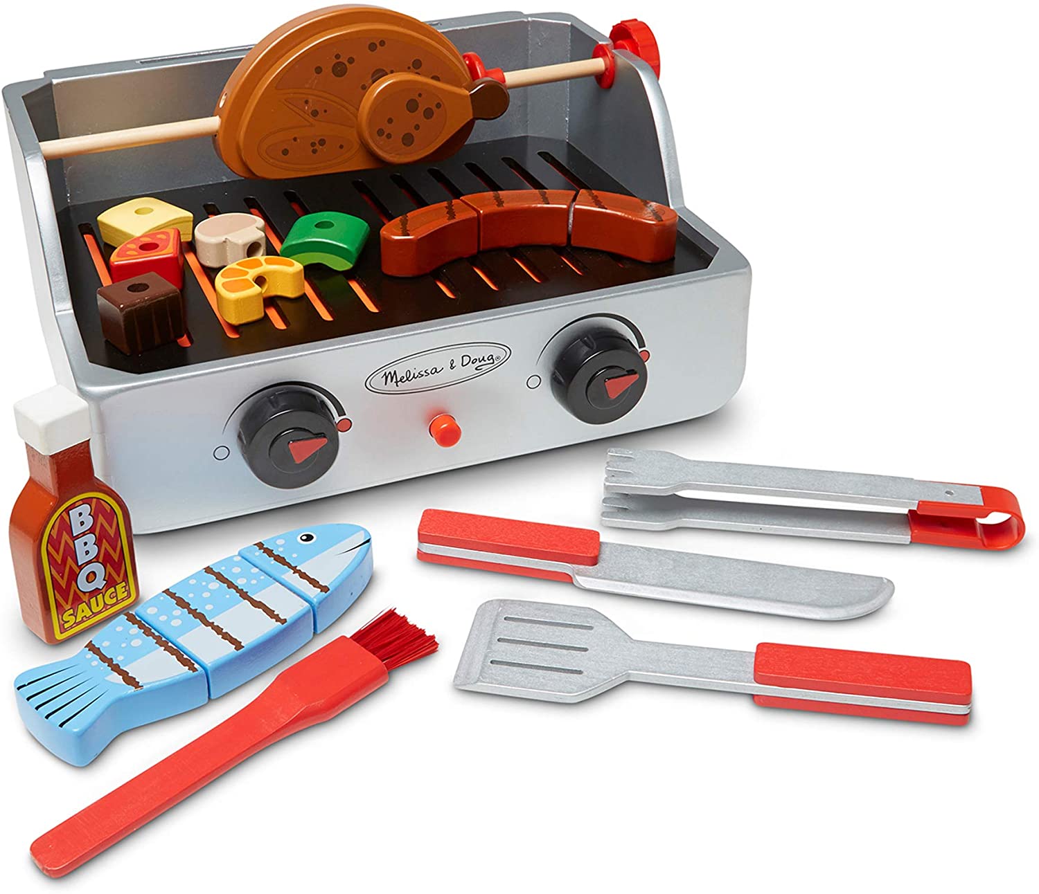 melissa and doug bbq grill set