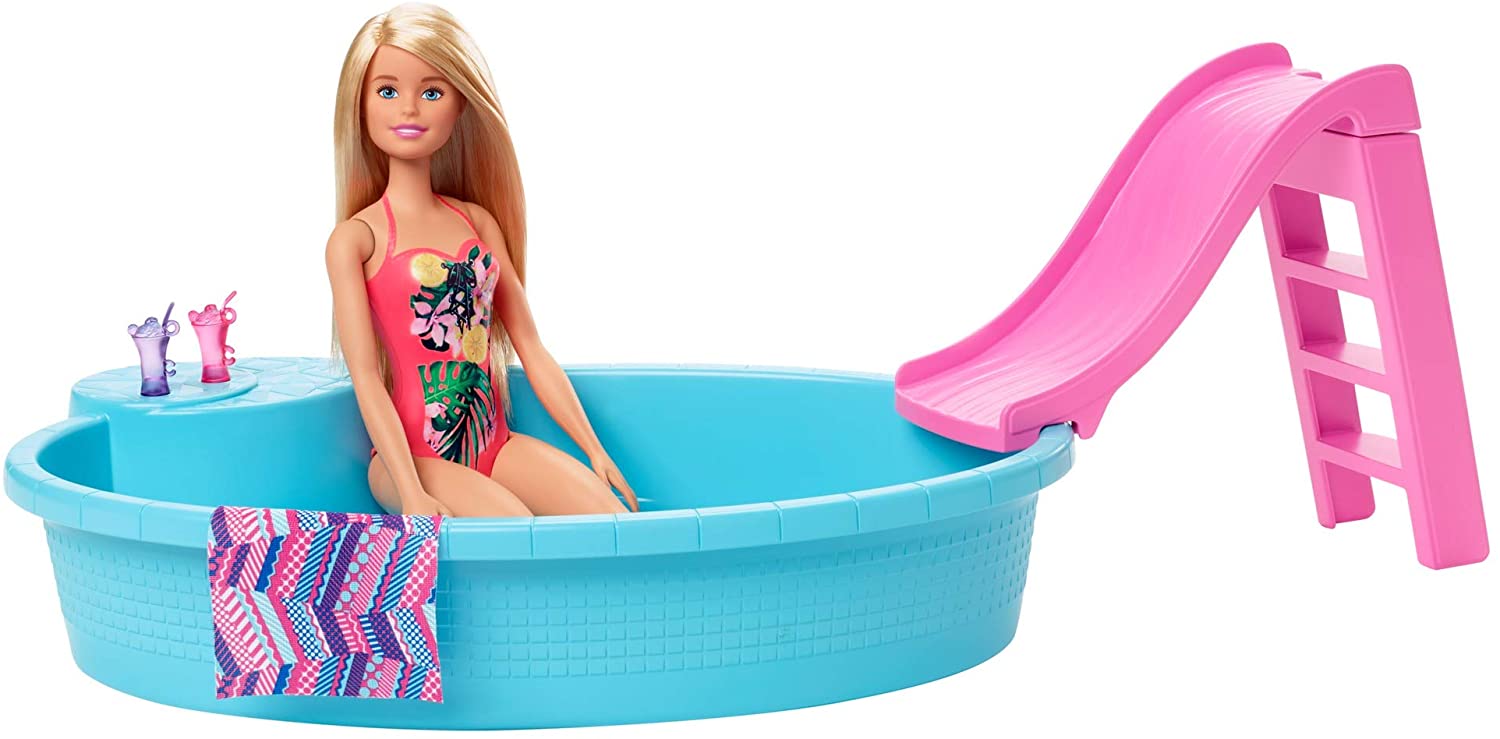 barbie pool slide