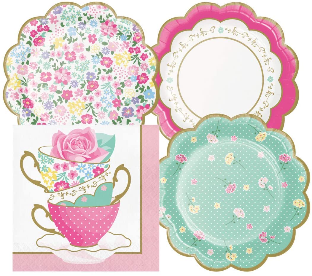 tea party dessert plates