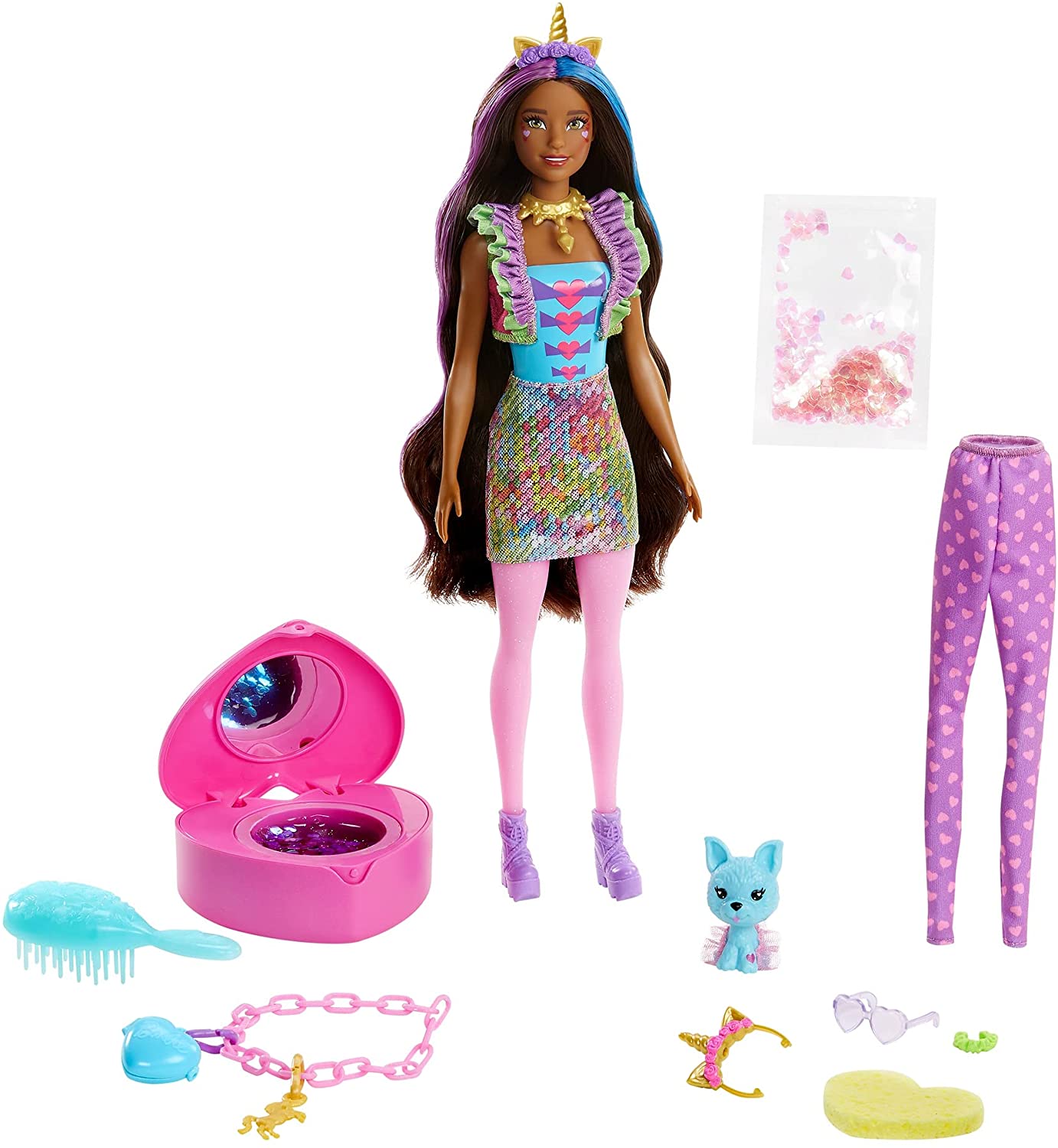 barbie colour reveal doll set