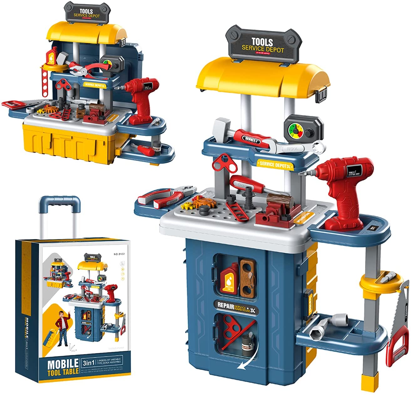 childrens tool bench set