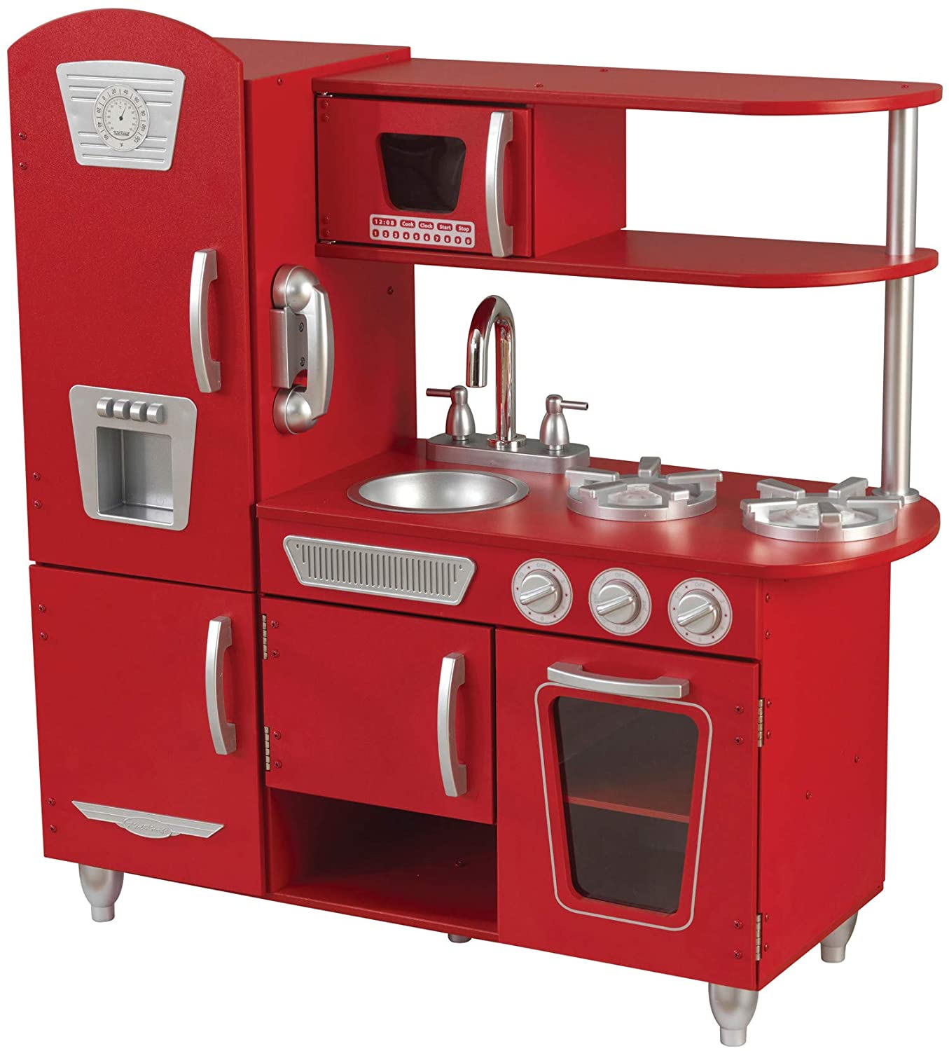 red kitchen set toys