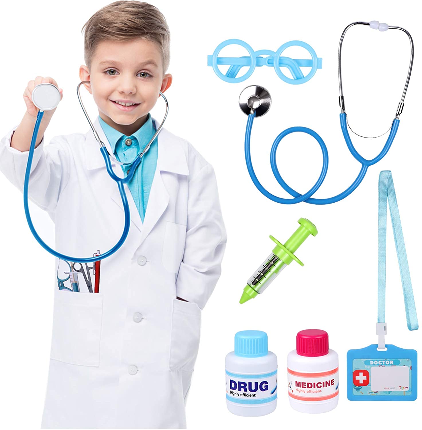 doctors play set with coat