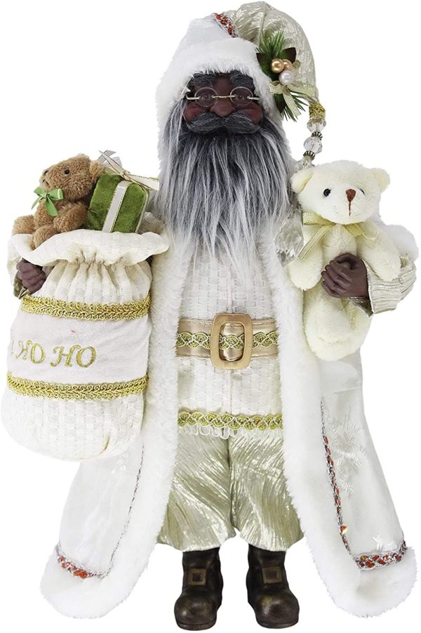 stuffed black santa