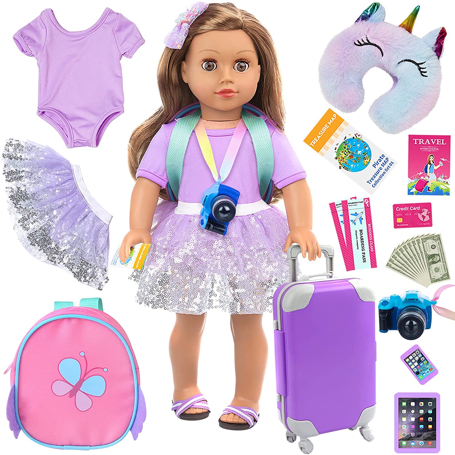 american doll travel set