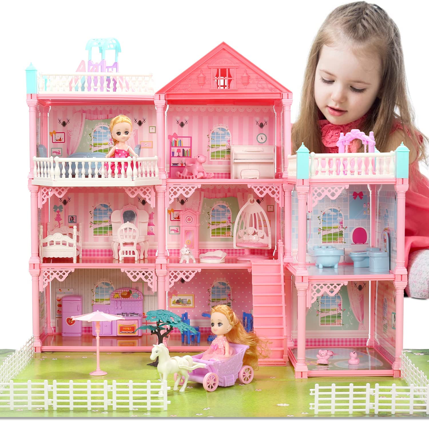 beautiful doll house set