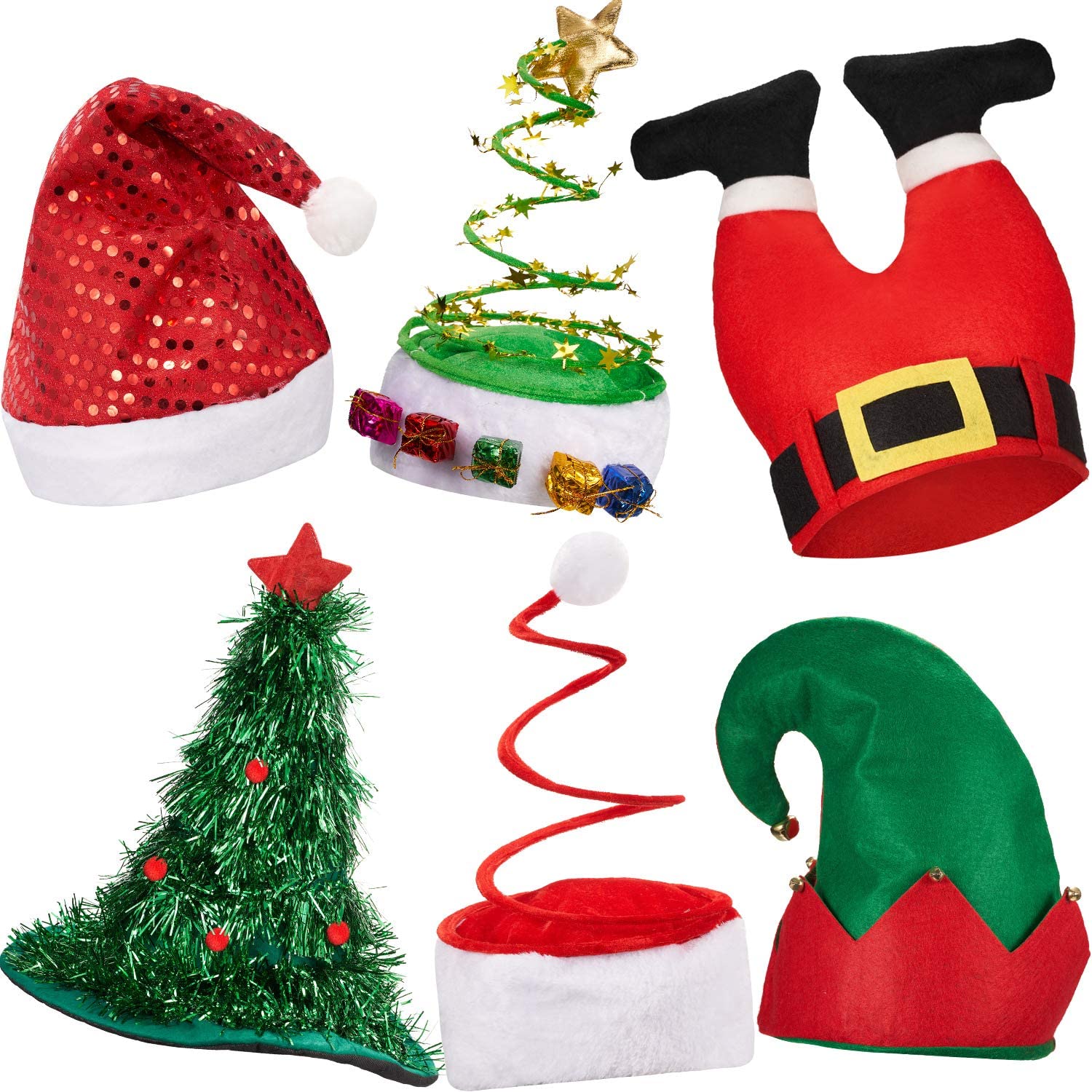 decorated christmas hats