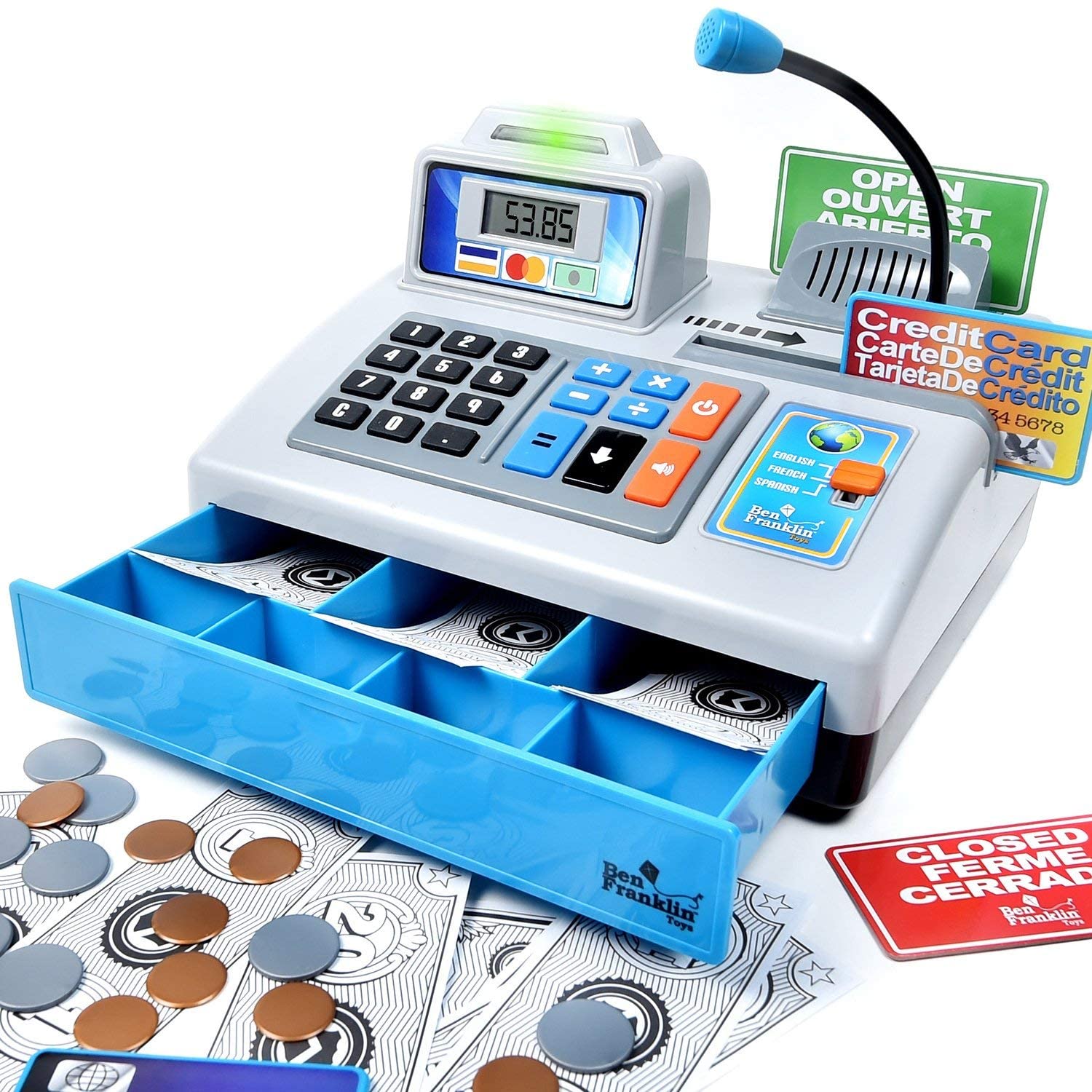 toy cash register with belt