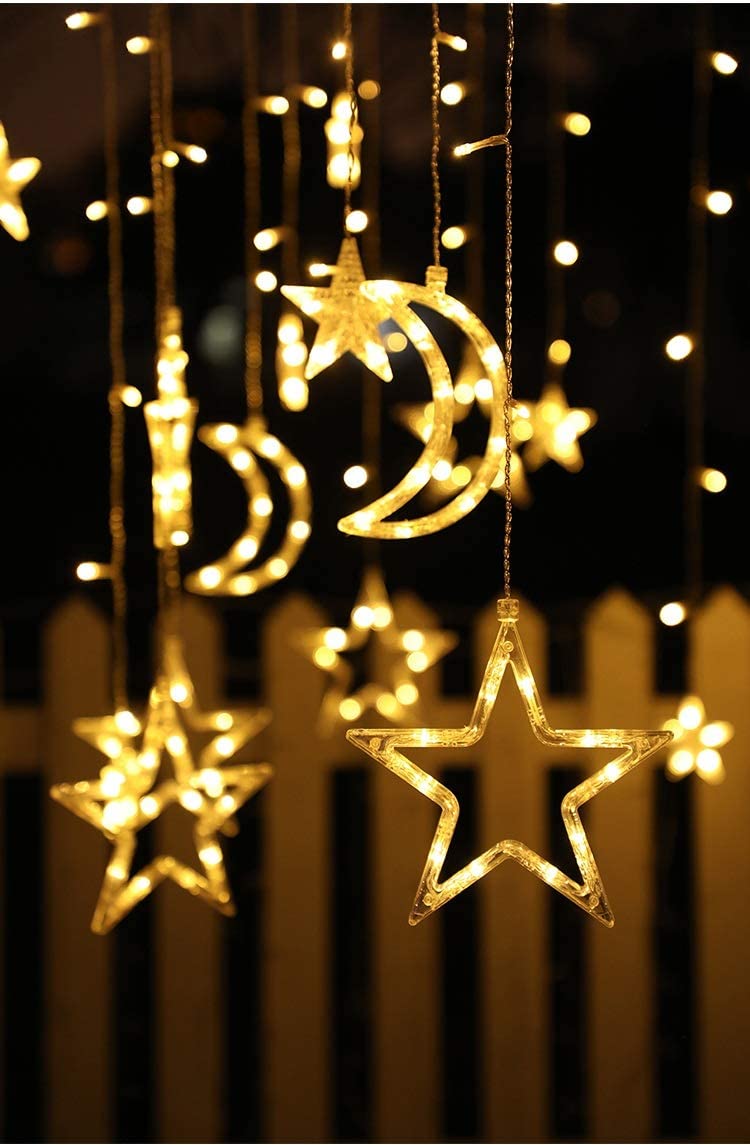 solar hanging star lights