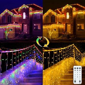 colour changing icicle christmas lights