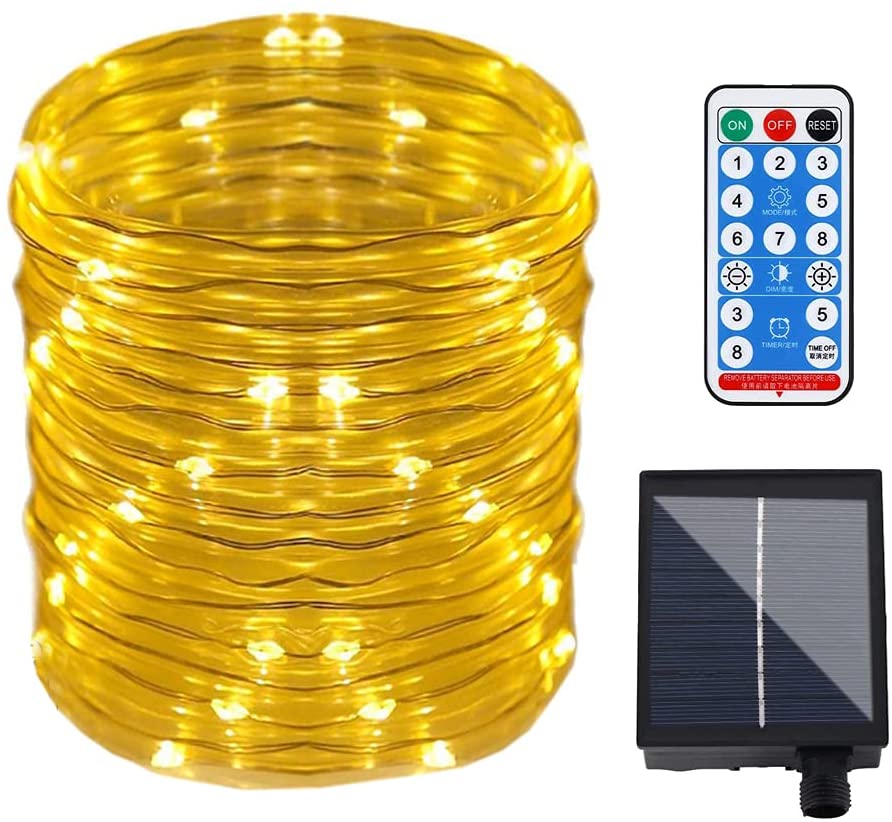 solar rope lights 20m