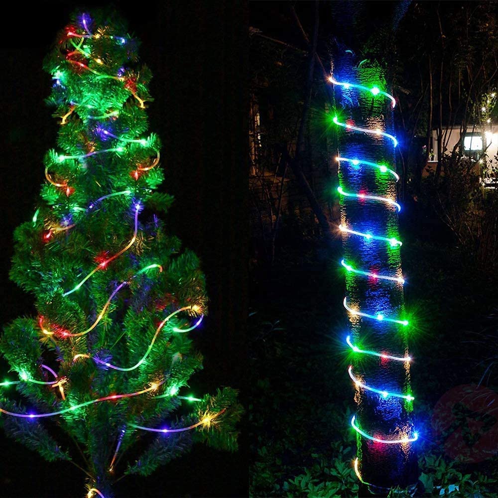 solar rope light christmas tree