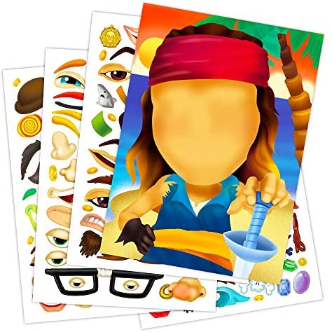 Bendon Publishing Make a Face Sticker Books for Boys Kids Toddlers