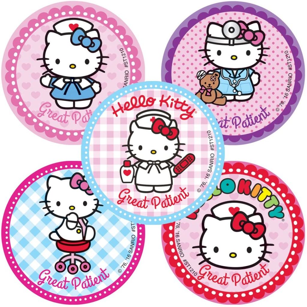 SmileMakers Hello Kitty Patient Stickers – Prizes and Giveaways – 100 