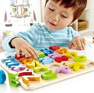 hape alphabet blocks learning puzzle