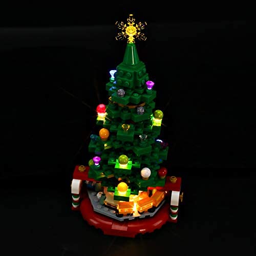 BRIKSMAX LED Lighting Kit for Christmas Tree - Compatible with Lego 40338 Building Blocks Model- Not Include The Lego Set