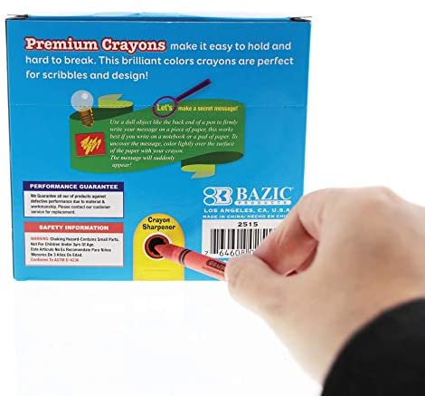 Bazic 64-Count Premium Assorted Crayons