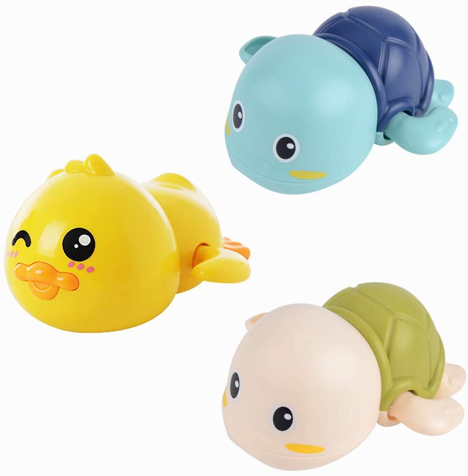 wind up swimming bath toys